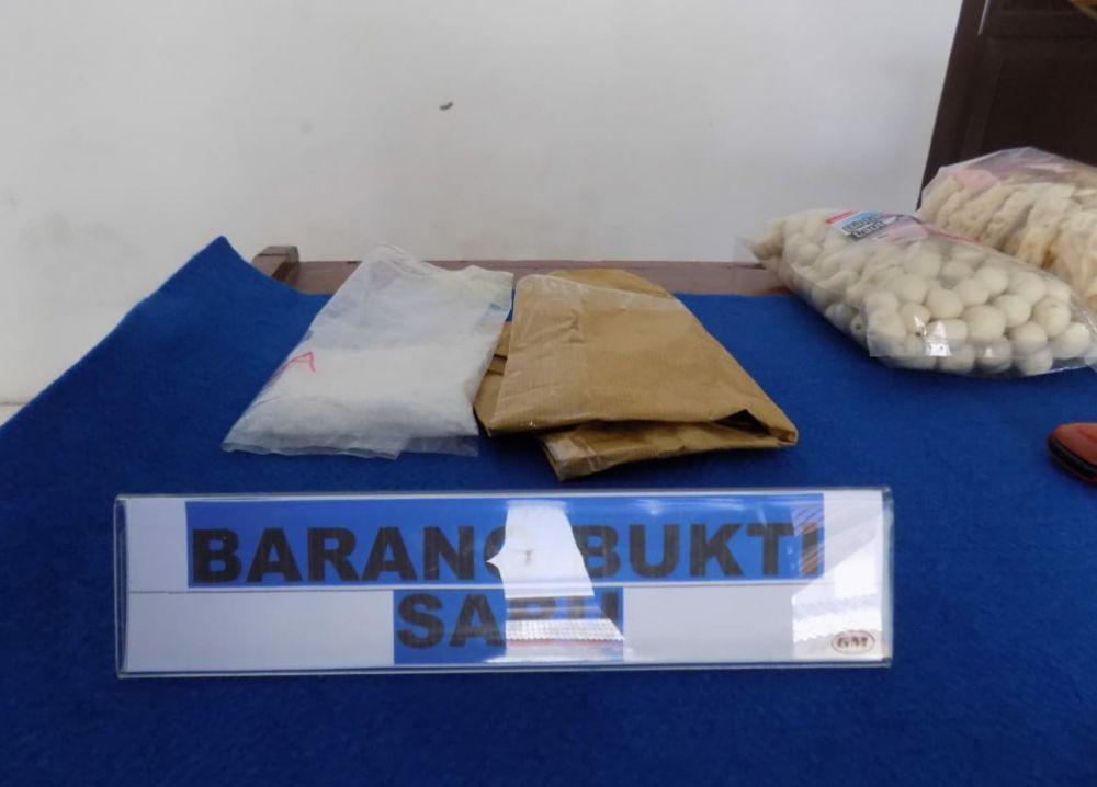 Sabu-sabu yang akan diedarkan di lapas Kualatungkal.
