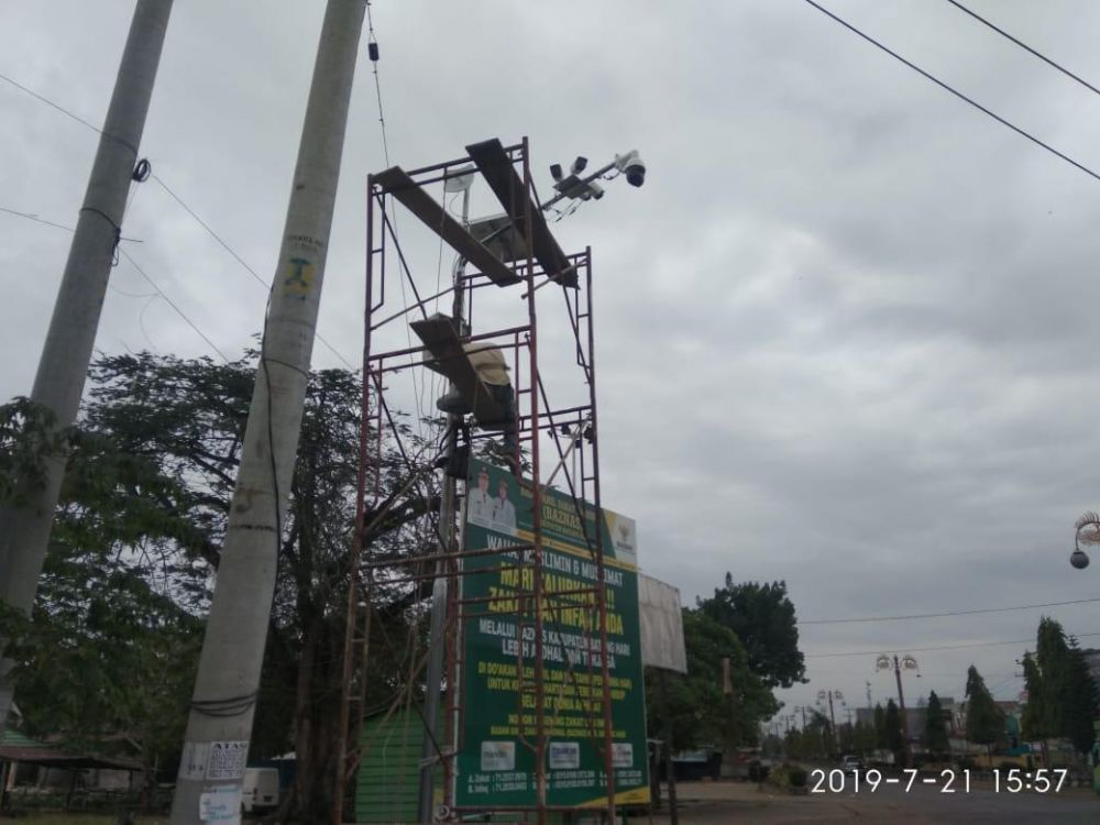 Salah satu Simpang yang akan dipasang CCTV.