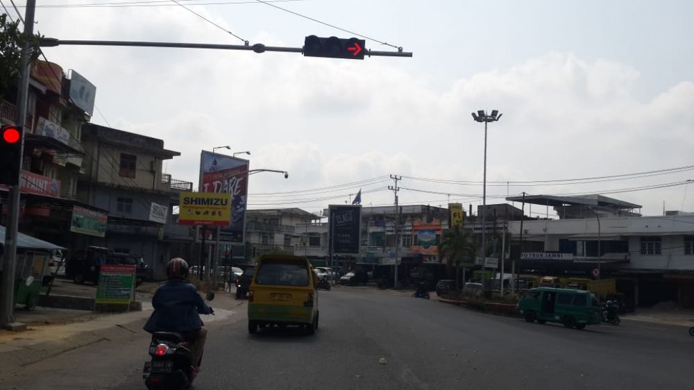 Salah satu kawasan ATCS di Kota Jambi.