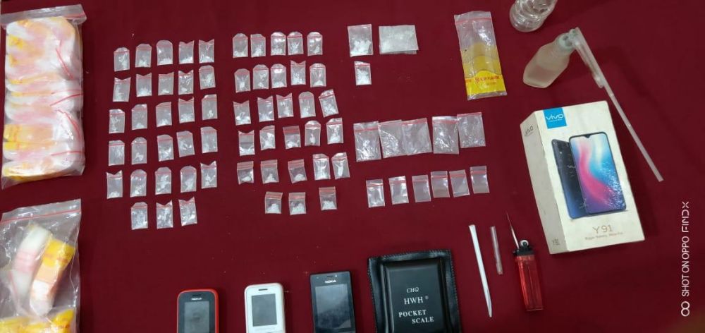 Barang bukti narkoba yang disita polisi.