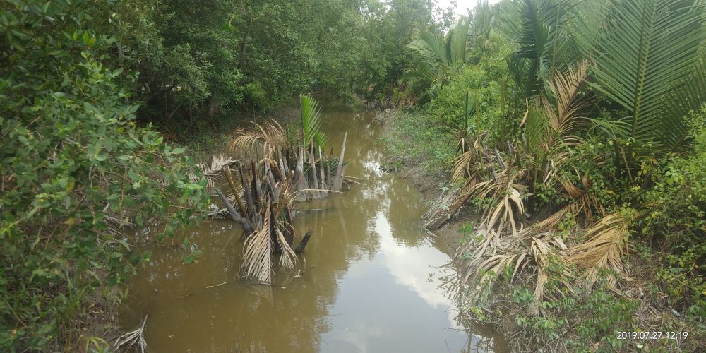 Salah satu proyek pemeliharaan jaringan irigasi yang diklaim selesai 100 persen.