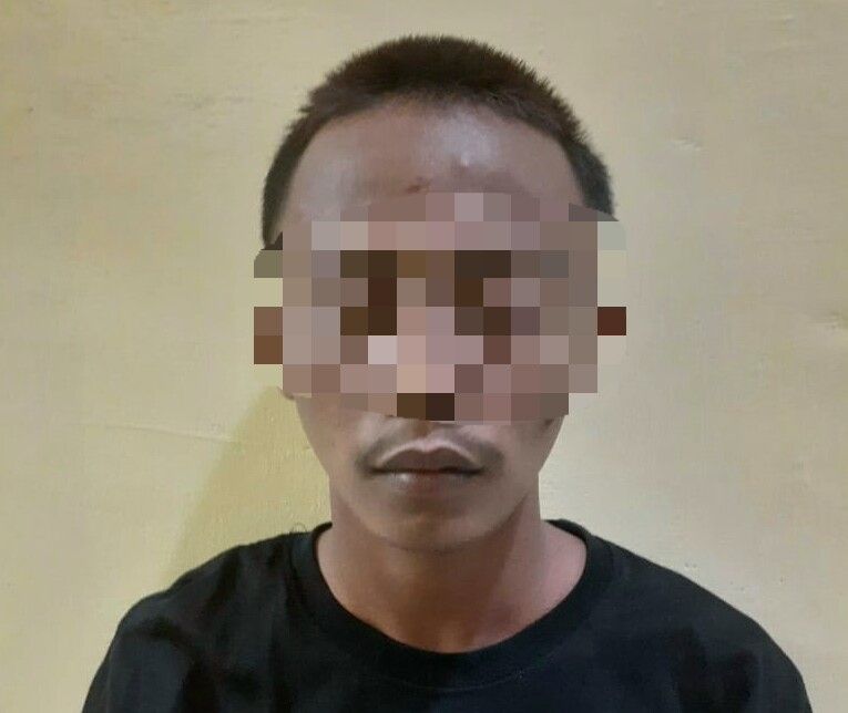 Pelaku Curas yang dibekuk unit Reskrim Polsek Pelawan-Singkut