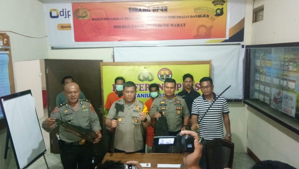 Pelaku Karhutla yang ditangkap polisi.