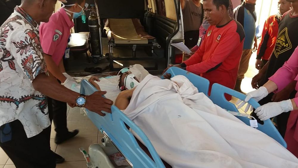 Anggota Mangala Agni mendapat perawatan di rumah sakit.