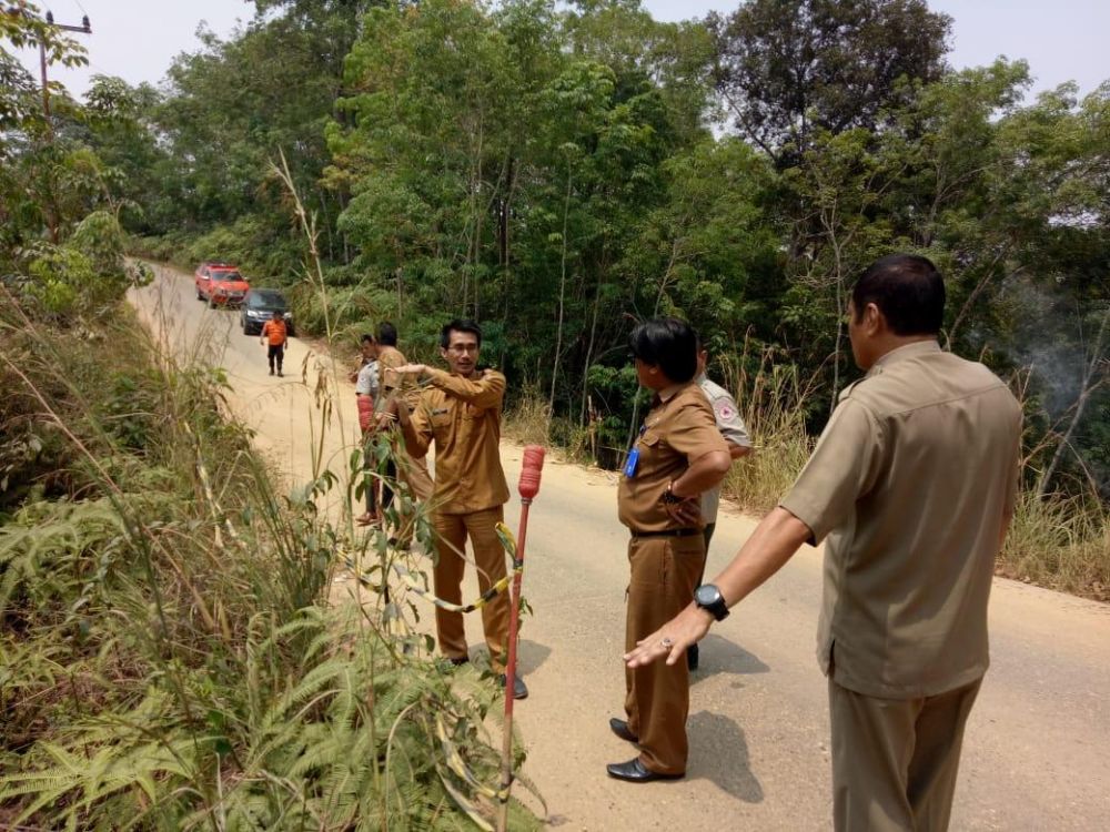 Dinas PUPR Batanghari akan membangun bronjong di Danau Embat Dibangun yang longsor..