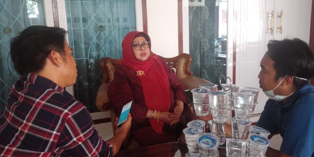 Wabup Sofia Ditemui dirumah dinas Wakil Bupati Batanghari.