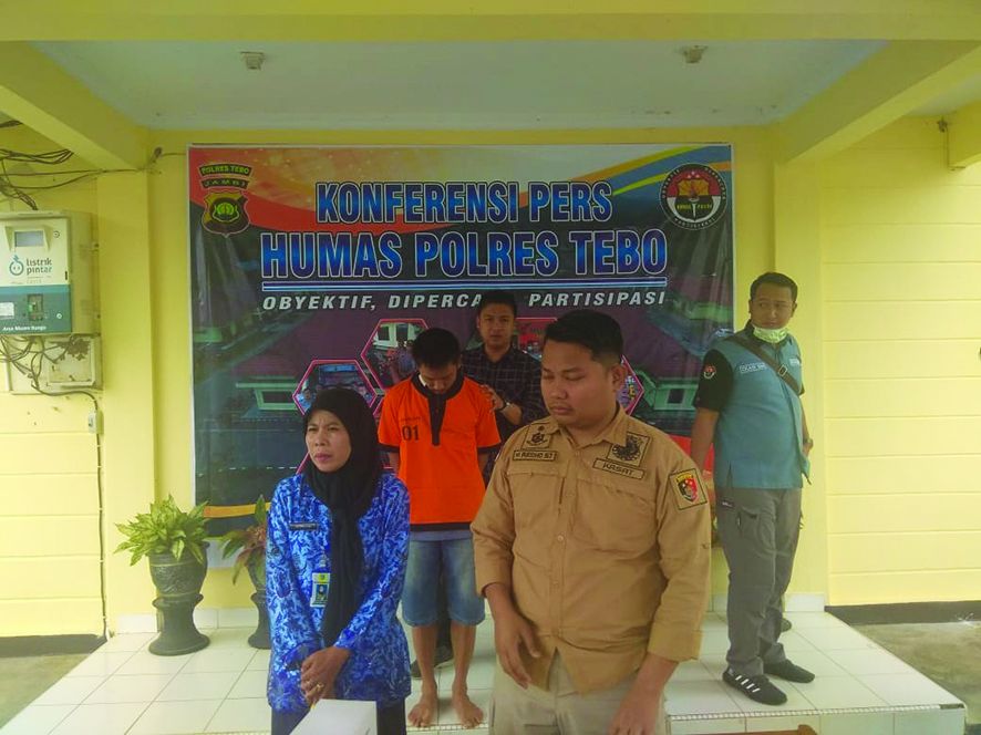Oknum Guru honorer tersangka pencabulan.