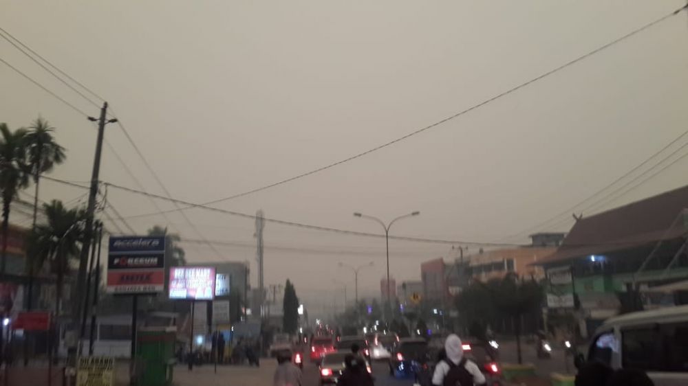 Kondisi cuaca di kota Jambi.