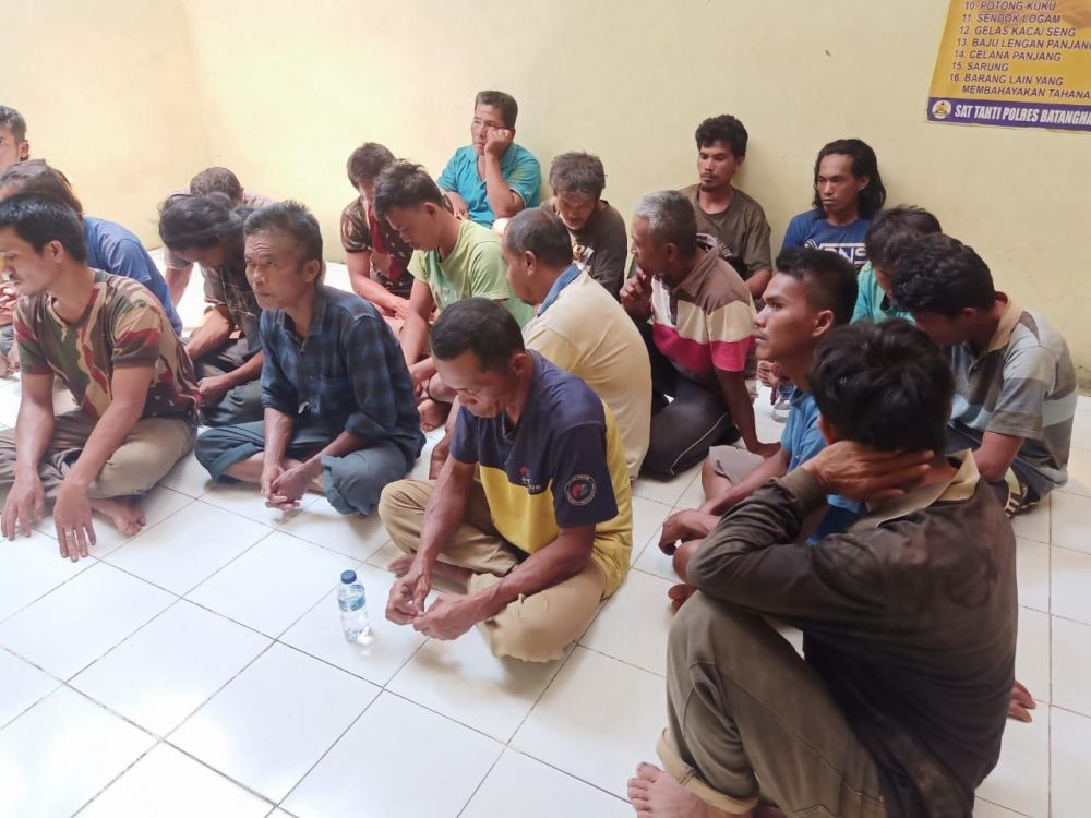 Tersangka Karhutla yang diamankan polisi