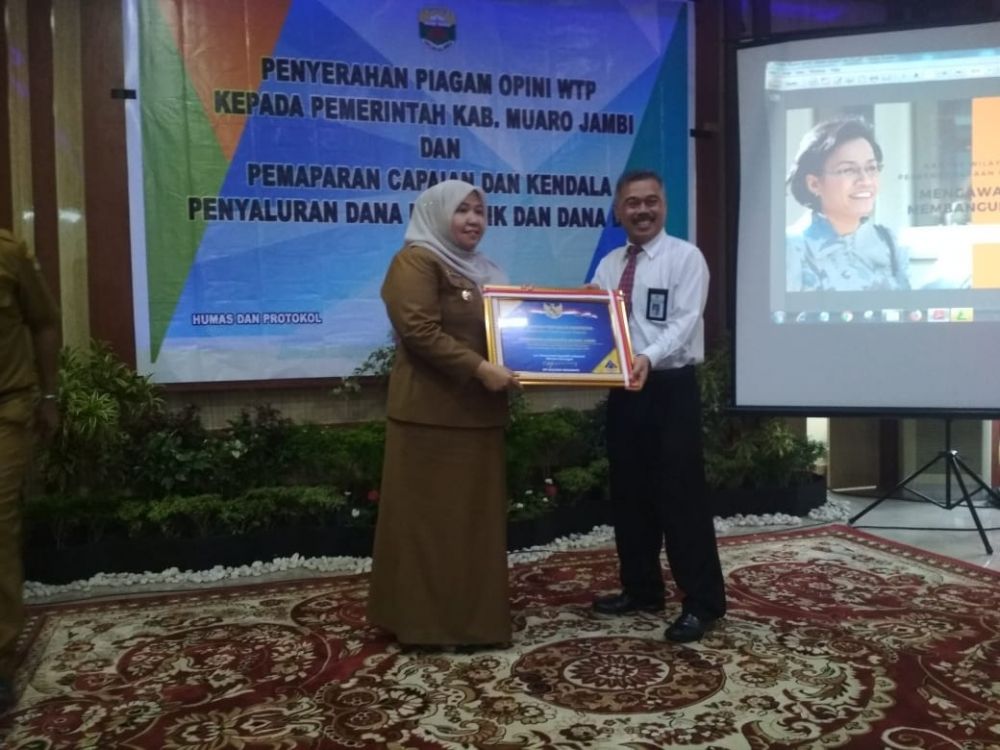 Bupati Muarojambi merima WTP .