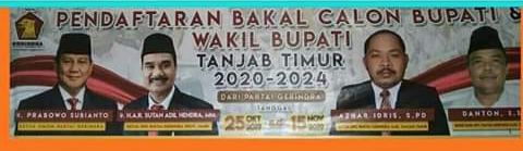 Gerindra Tanjabtimur membuka pendaftaran Cakada.