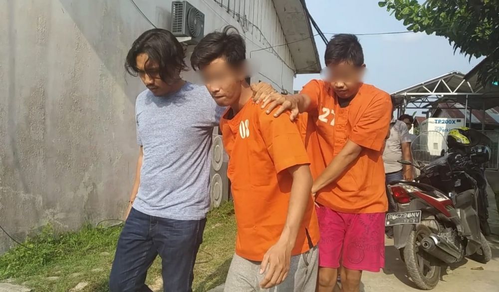 Pelaku curanmor yang ditembak polisi.