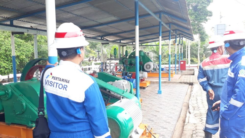 Field Trip Media ke Stasiun Pengumpul Pertamina EP Sungai Gelam.