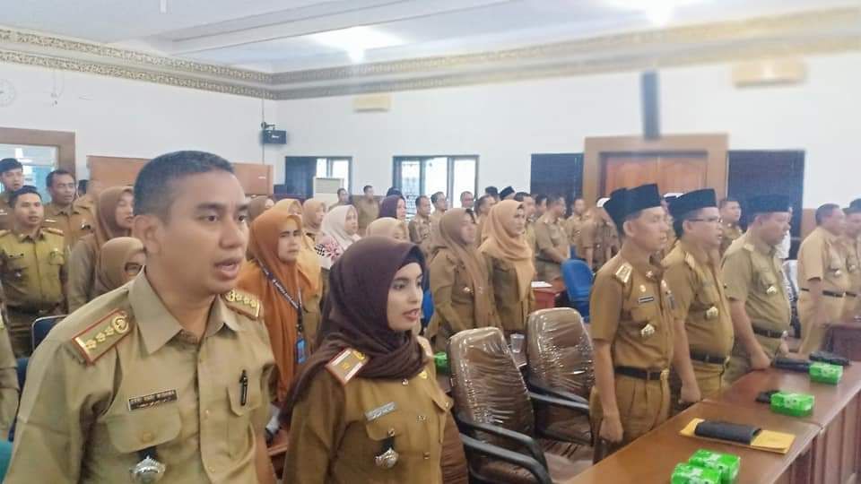 Kabid Informasi Pembinaan dan Kesejahteraan, Erri Hari Wibawa di salah satu acara, lalu.