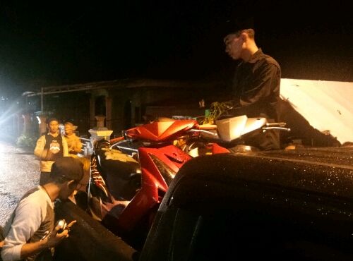 Kendaraan roda dua yang diamankan Tim Bumerang Polres Sarolangun saat melancarkan aksi.