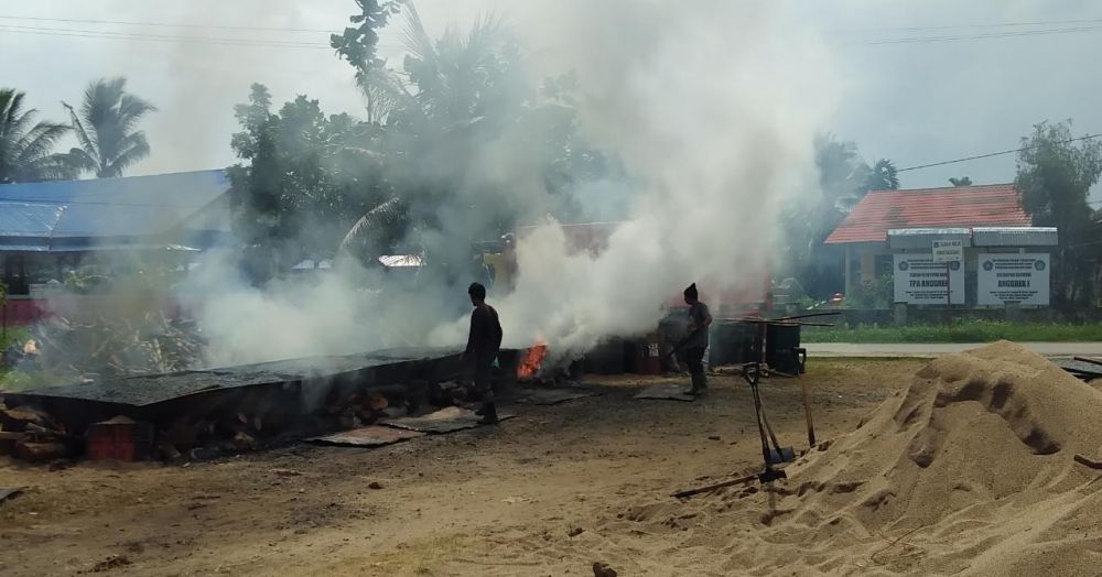 Pengolahan Aspal di Bengkinang 