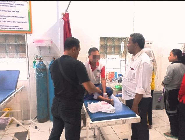 Penanganan medis terhadap Kakek Cabul berusia 60 tahun, setelah minum racun tikus 