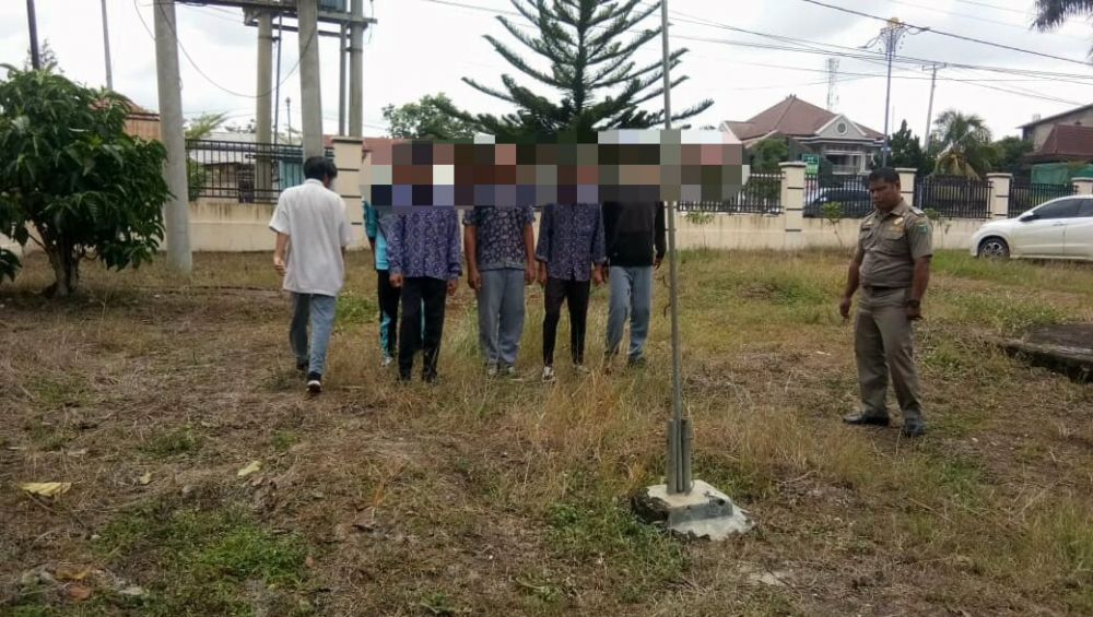 Pelajar yang terjaring Pol PP.