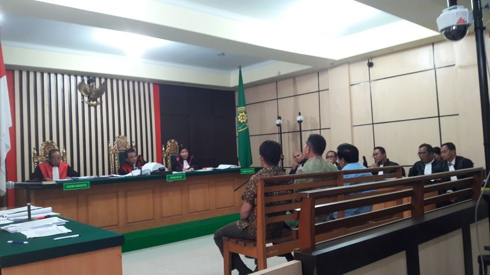Jalannya sidang suap ketok palu APBD Provinsi Jambi.