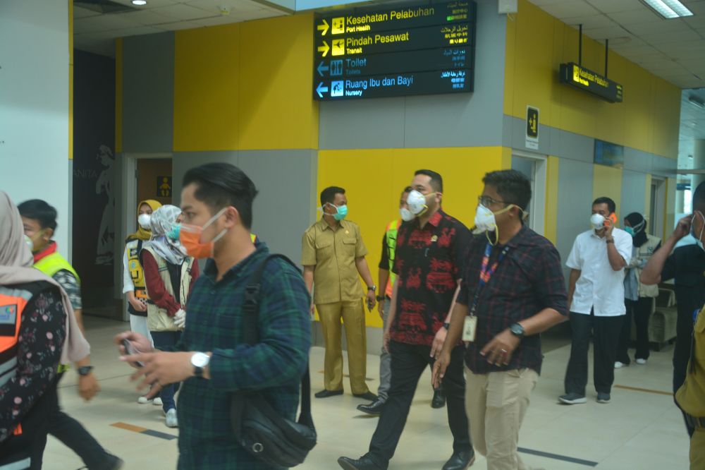 Wakil Ketua DPRD Provinsi Jambi Pinto Jayanegara didampingi Komisi IV Meninjau Bandara Sultan Thaha Jambi