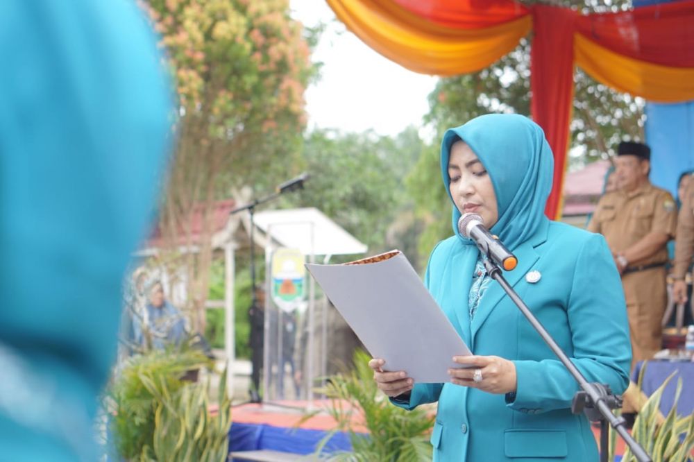 Pembacaan kata-kata pelantikan.