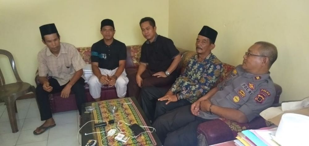 Muspika Tebo berkoordinasi dengan Kades Teluk Pandan Rambahan terkait penjemputan jenazah wahyu