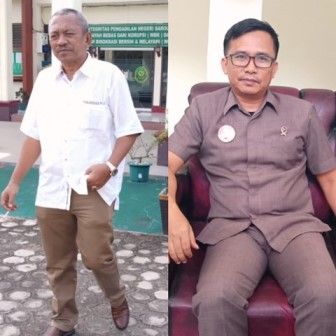 HM Syaihu dan juru bicara PN Sarolangun, Affan SH.