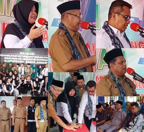 Bupati Saroalngun, H Cek Endra Resmikan Instalasi Rehabilitasi ketergantungan Napza RSUD CQ 