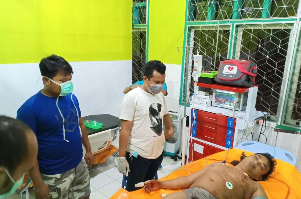 Pelaku perampokan terhadap gerai minimarket Alfamart di Rimbo Bujang sedang dirawat di RSUD STS Tebo setelah baku tembak dengan Tim Sultan Polres Tebo