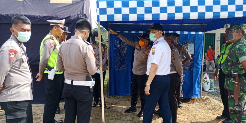 Pengecekan kesiapan pos batas Jambi-Palembang