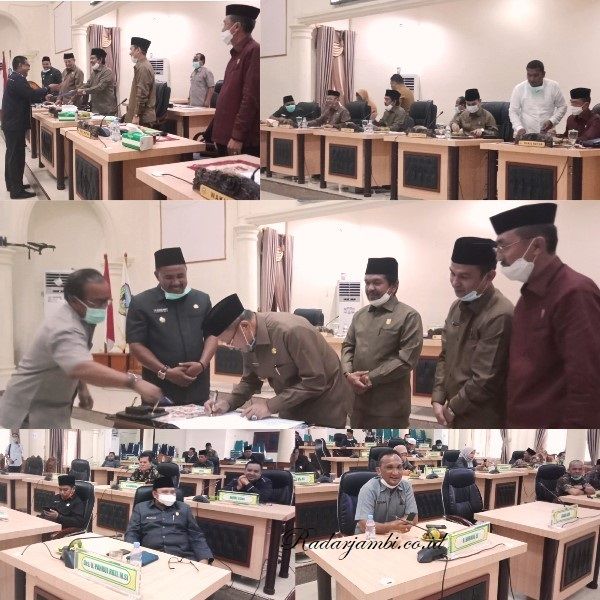 Anggota DPRD Sarolangun gelar rapat paripurna persetujuan 5 Raperda 