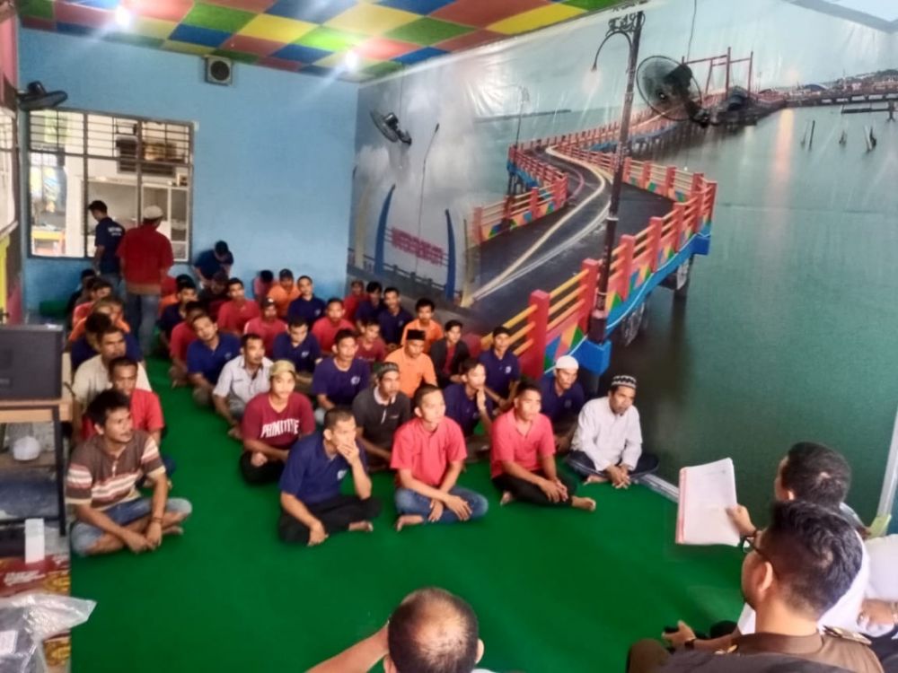 Napi Lapas Kualatungkal yang dirumahkan.