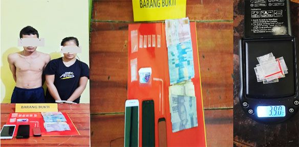 Sepasang suami isteri diciduk bersama BB yang disita Satuan Resnarkoba Polres Sarolangun 