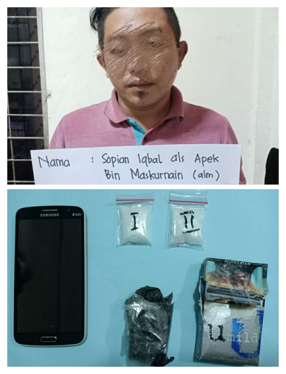Pelaku dan Barang Bukti.