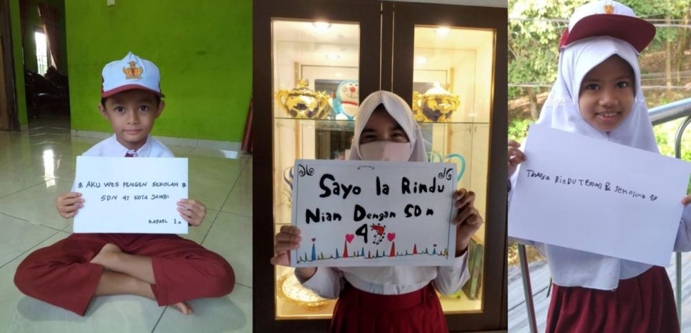  siswa yang rindu sekolah