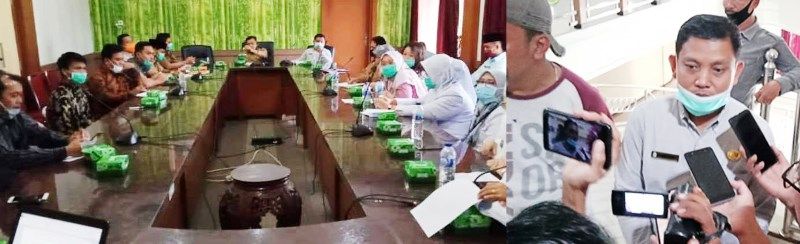 Mediasi  antara pihak RSUD CQ dan pihak keluarga pasien Covid-19