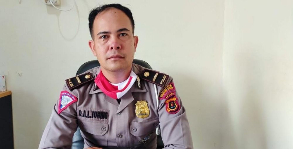 Kanit Laka Satlantas Polres Batanghari, IPDA Deny Andreas I Tobing.