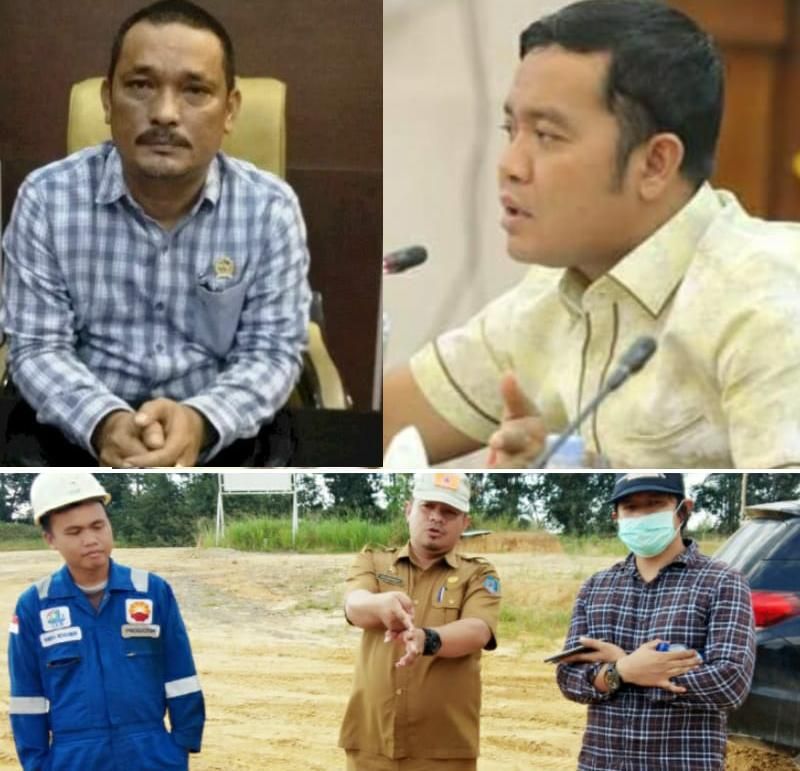 Dewan Tanjabar ketika melakukan pengecekan sumur Petrochina