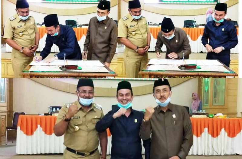 Laporan gabungan komisi DPRD dan pengambilan keputusan  terhadap Raperda Pertanggungjawaban pelaksanaan APBD Sarolangun tahun anggaran 2019.