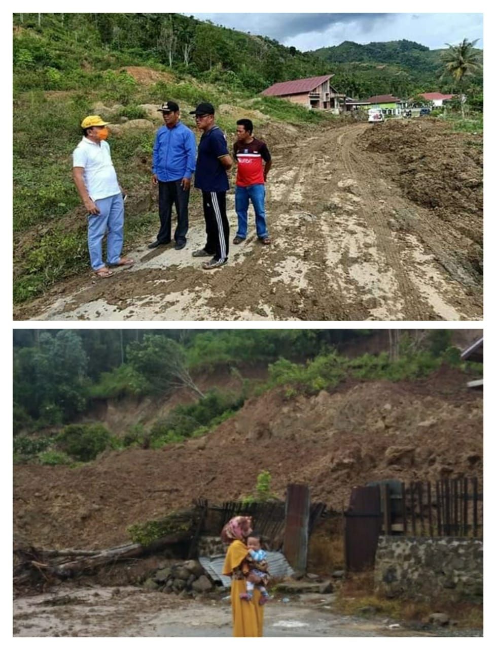 Kondisi Jalan Desa Baru Sungai Deras Kerinci