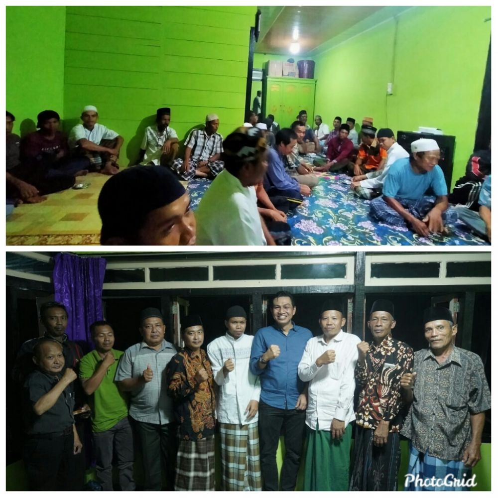Warga Desa Peninjauan Maro Sebo Ulu bersama Muhammad Fadhil Arief