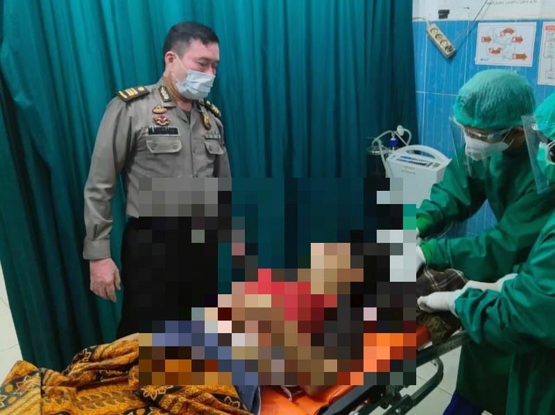 Jenazah Arbaiyah dirumah sakit.