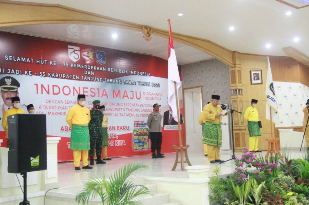 Upacara peringatan HUT Tanjabbarat