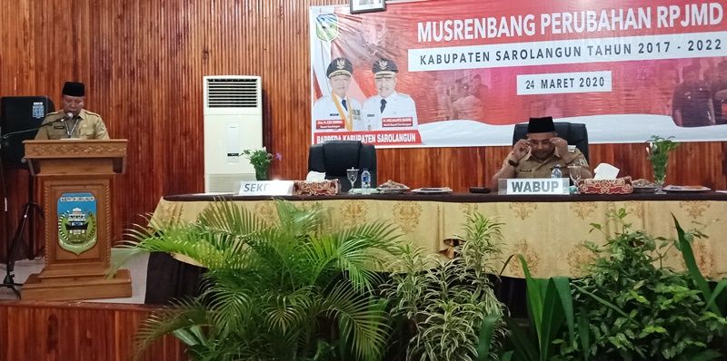 Pemaparan Kepala Bappeda, H Lukman SPd MPd
