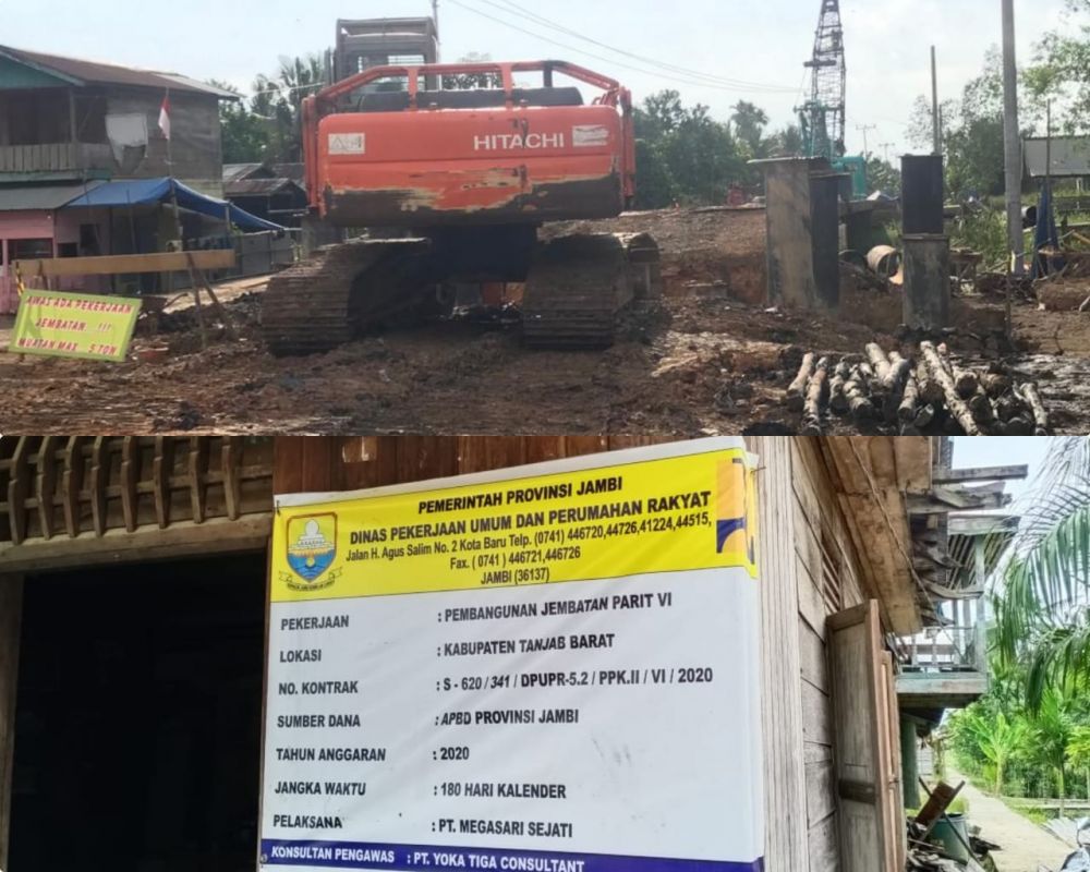 Jembatan yang Dibangun PUPR Provinsi 