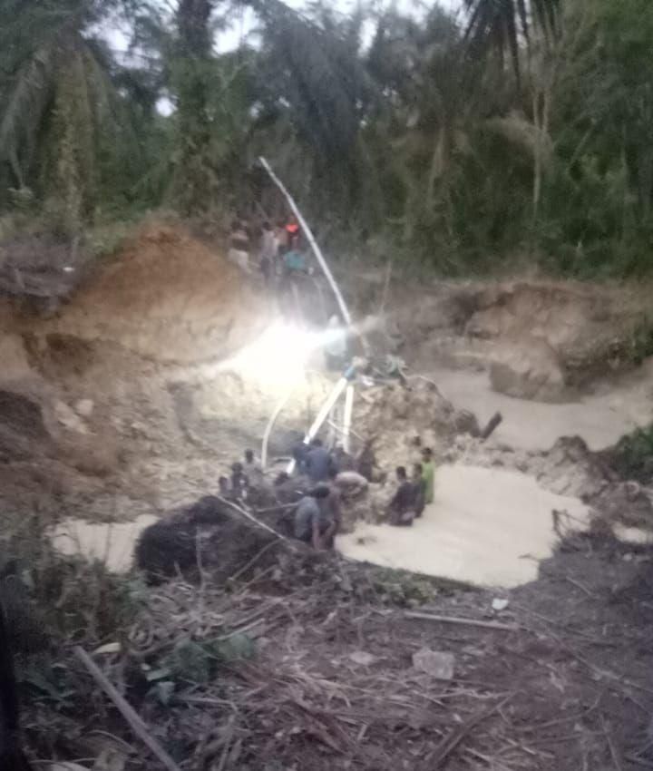 Jenazah warga Tebo yang meninggal Tertimbun longsor