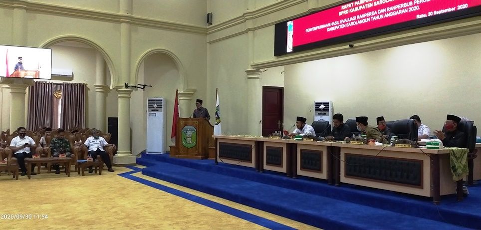Jalannya rapat paripurna DPRD Sarolangun