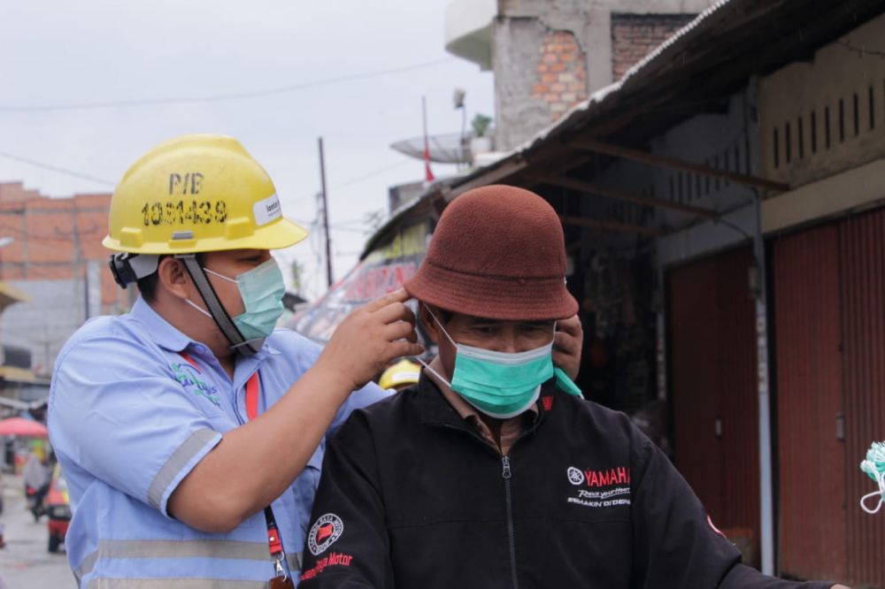 PT LPPPI Bagikan Masker Gratis Kepada Masyarakat