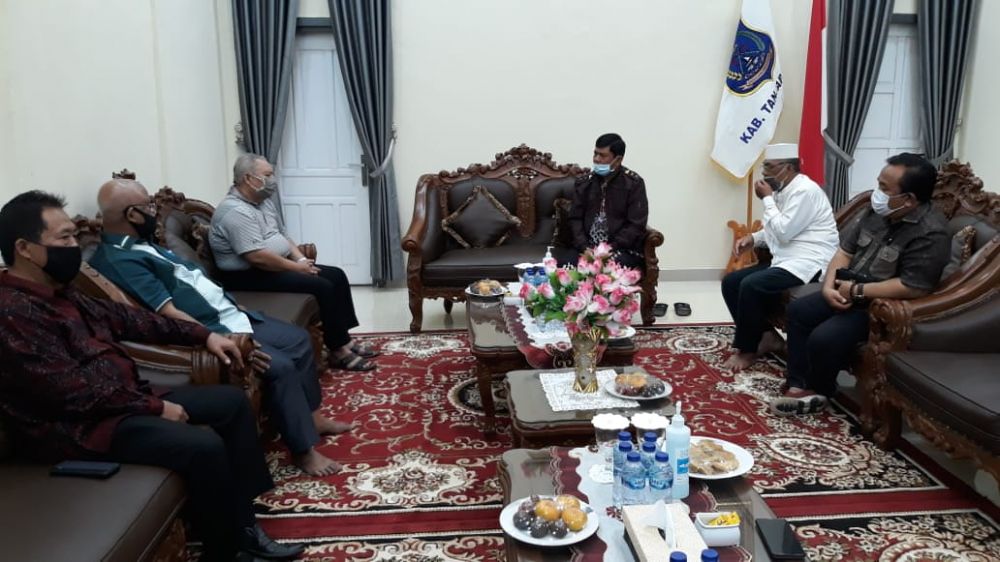 Pertemuan Syafril Nursal dan Bupati Tanjungjabung barat 