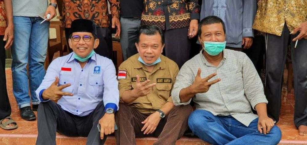 Al Haris bersama H Bakri dan Bupati Tanjabtimur Romi